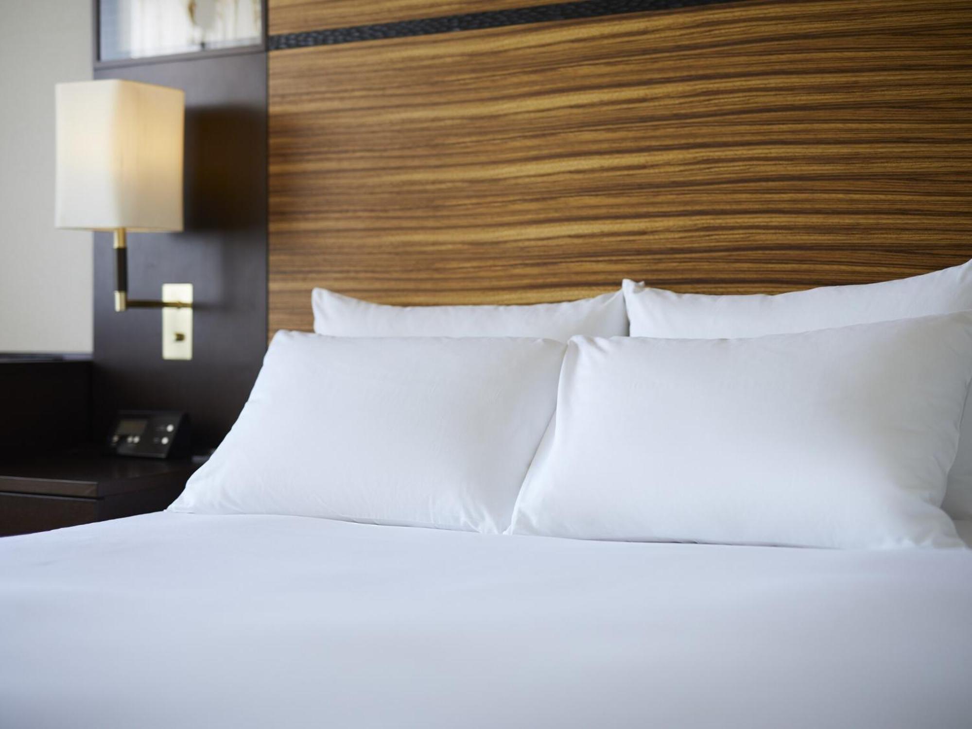 Отель Ana Crowne Plaza Chitose By Ihg Экстерьер фото A bed with two pillows